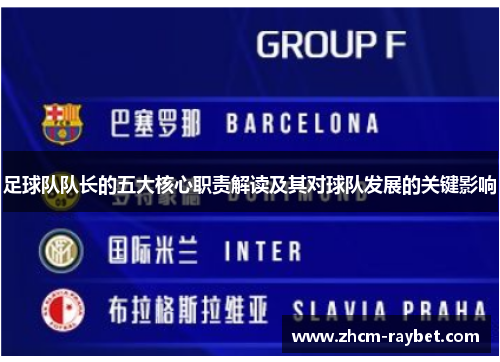 足球队队长的五大核心职责解读及其对球队发展的关键影响